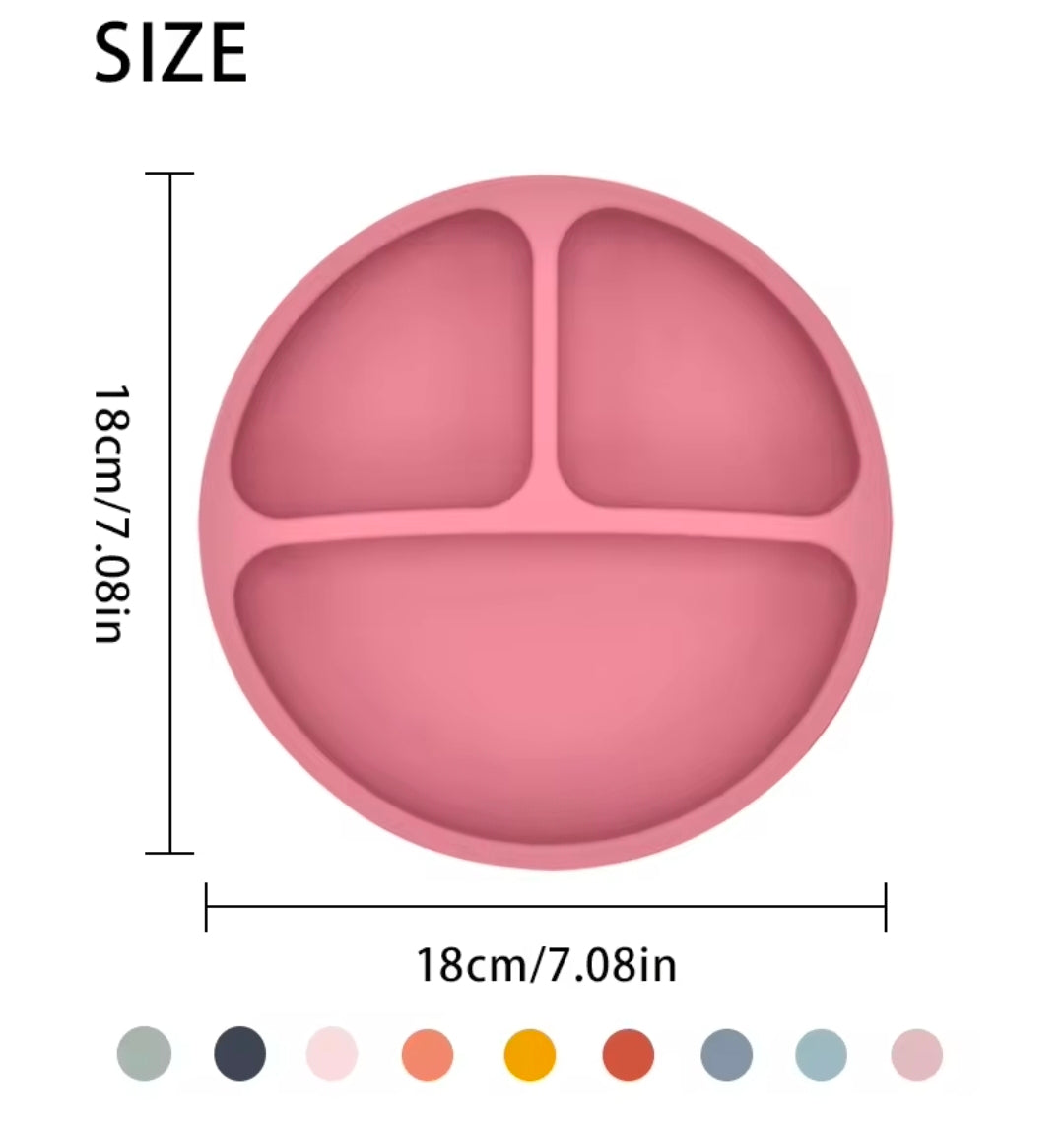 5Pcs/Set Baby Soft Silicone Tableware