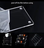 1-5 Tier Acrylic Display Risers Clear Shelf