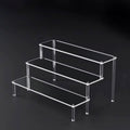 1-5 Tier Acrylic Display Risers Clear Shelf