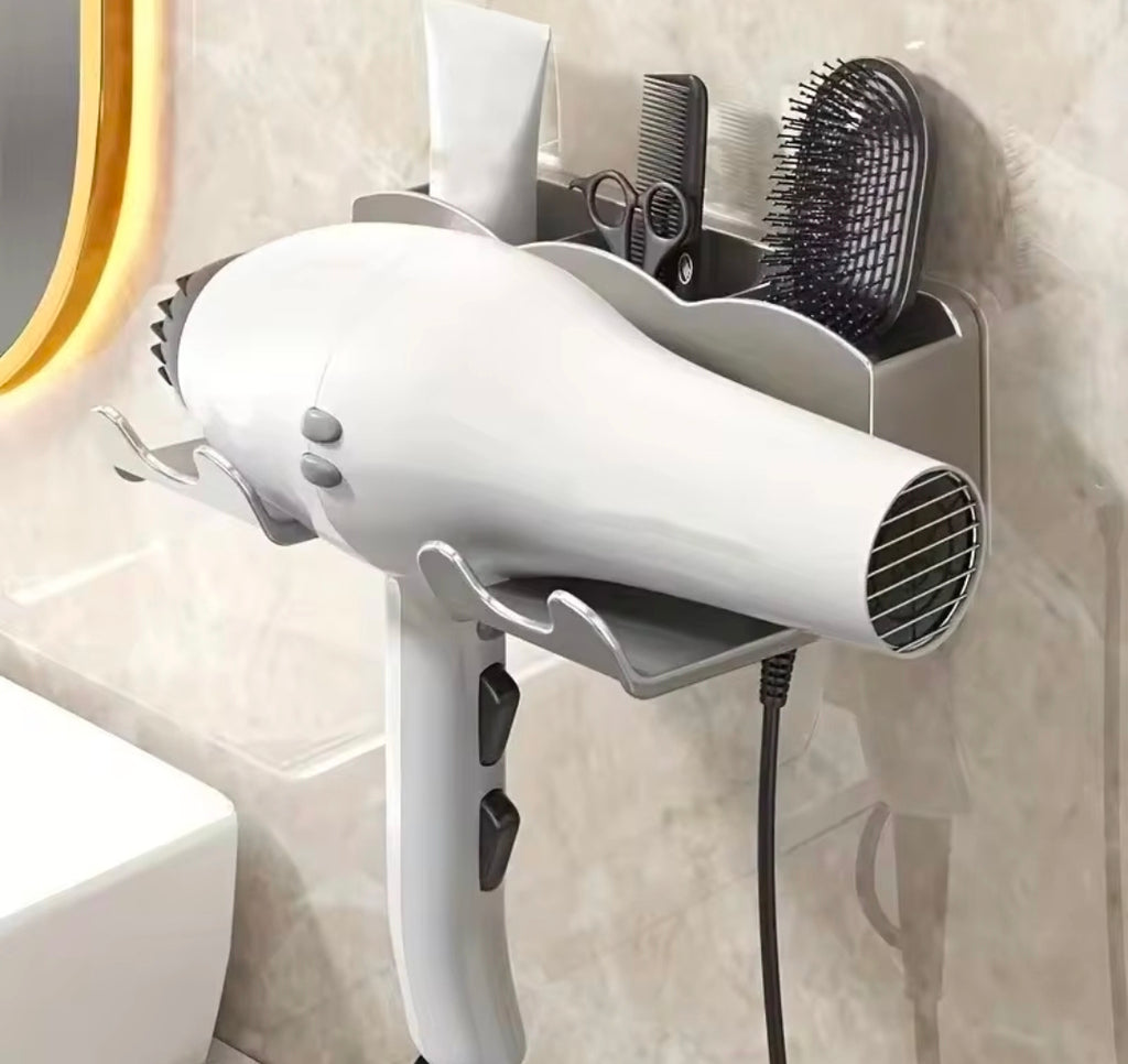 1pc Hair dryer storage rack