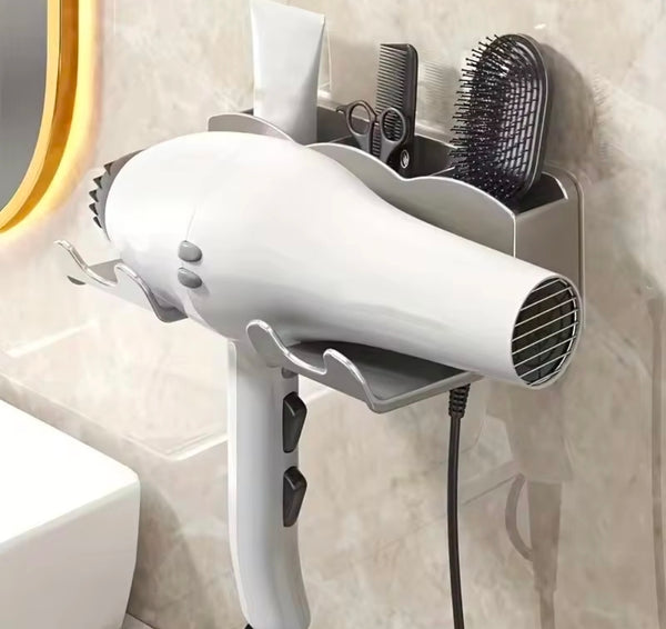 1pc Hair dryer storage rack