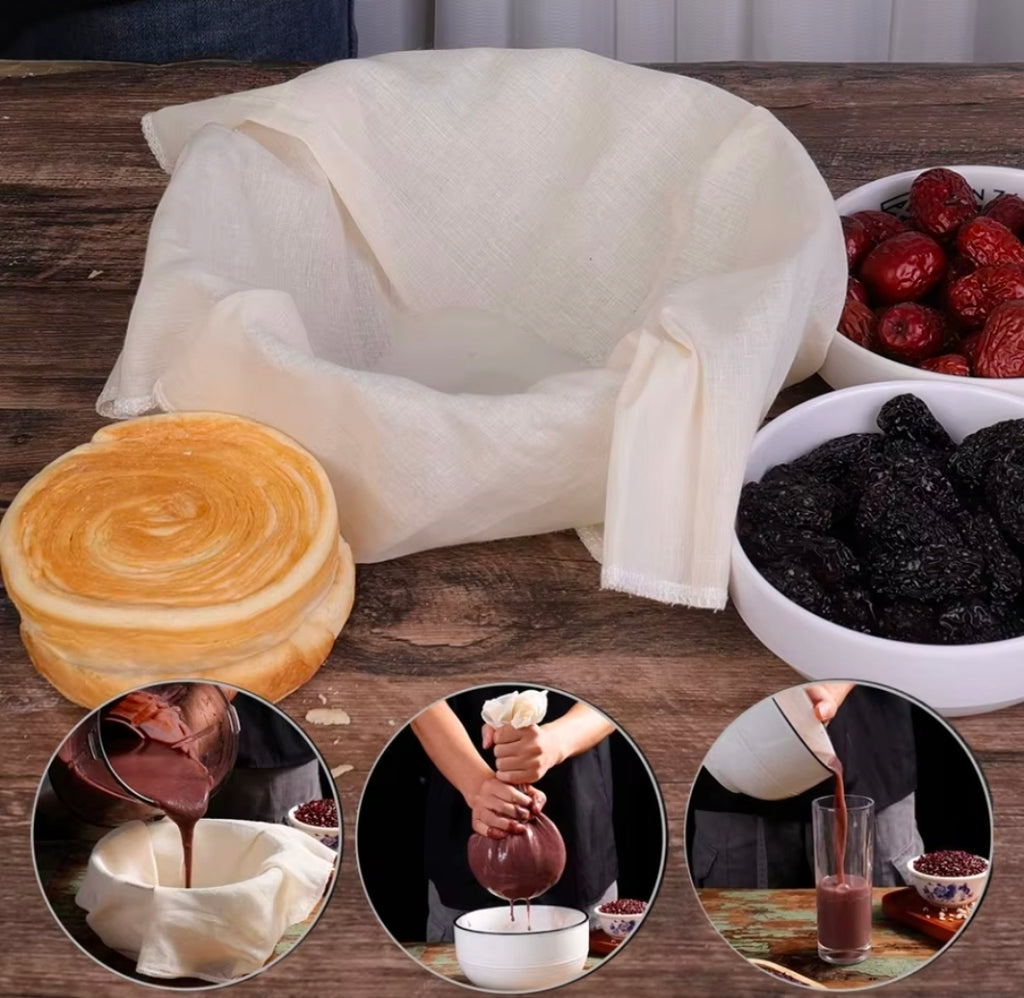 Reusable Nut Milk Cloth Bag Strainers