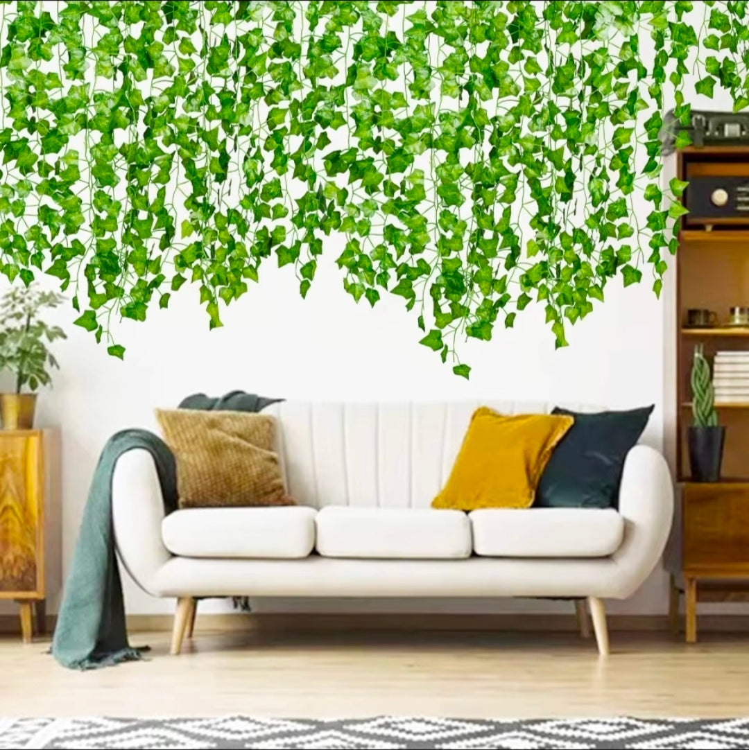 12 Pack 84 Feet Fake Ivy Leaves